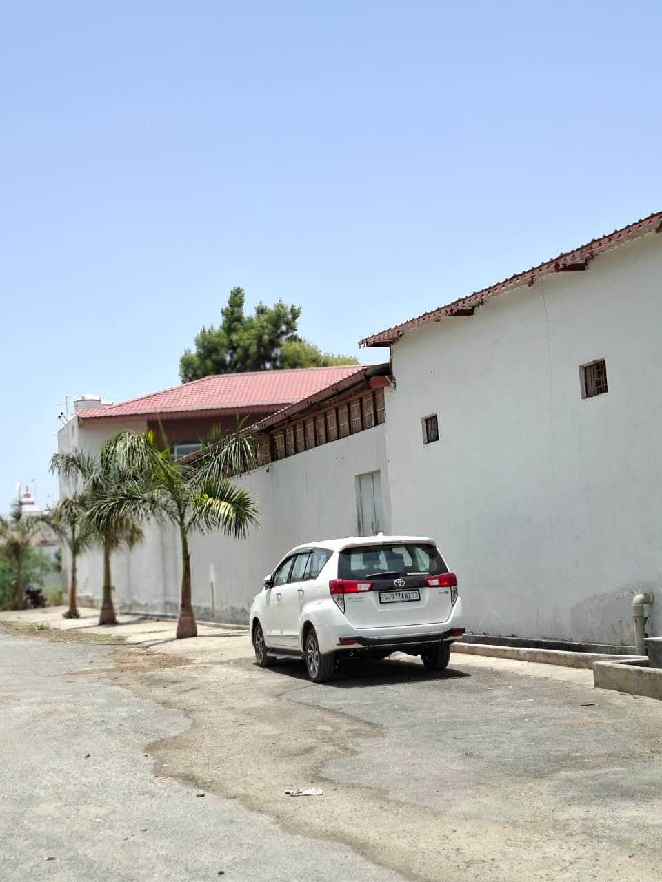 On-site parking area at The Ambay Villa Udaipur
